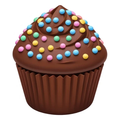 brigadeiro with pastel tone colorful confetti sticker