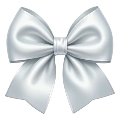 Un moño de color blanco  sticker