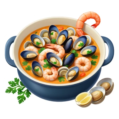 Seafood soup sticker