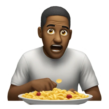 Hungry person sticker