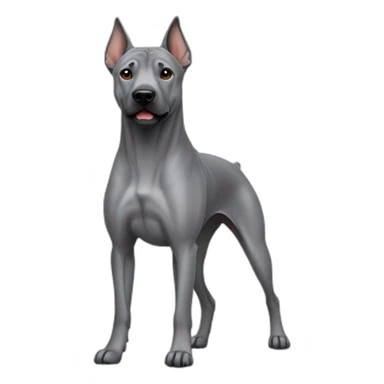 Dog gray Thai Ridgeback Full-height sticker