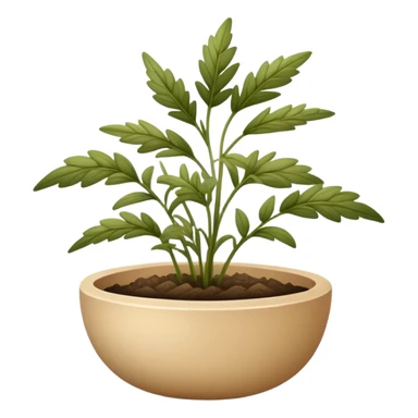 nature hearb beige sticker