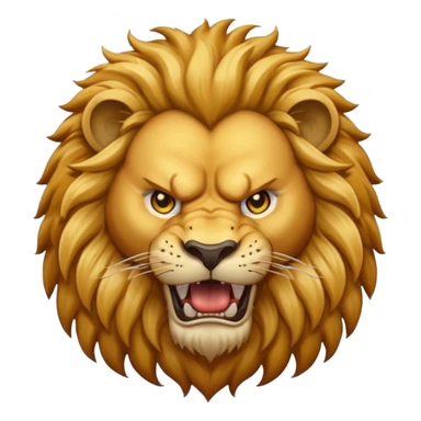 Angry lion sticker