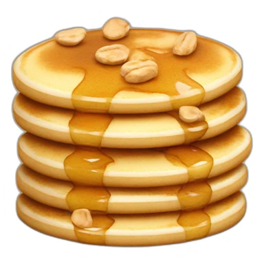 Mini pancakes with nuttela sticker