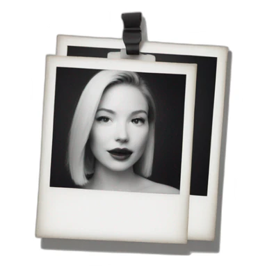 White Polaroid frame sticker