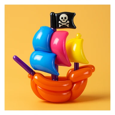 pirate ship sticker