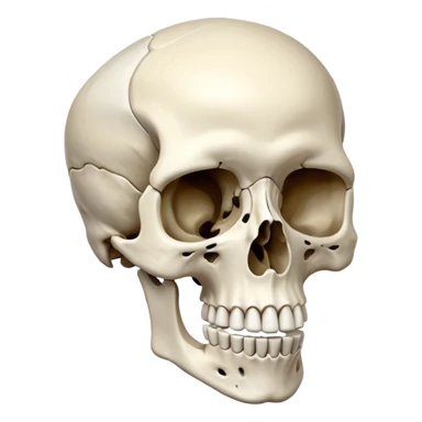 The bones of only  the shoulder sticker