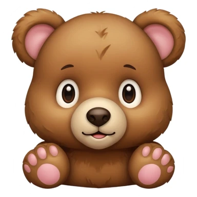 Teddy bears have soft fur and innocent, gentle faces. sticker
