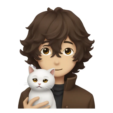 Dazai with cat  sticker