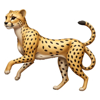 fast aggressive jumping running sheetah

 sticker