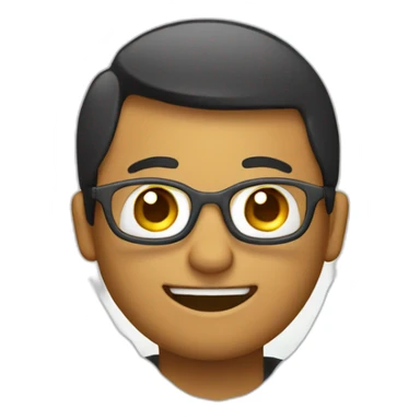 Trabajando frente a una laptop muy feliz sticker