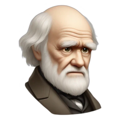 charles darwin cry sticker