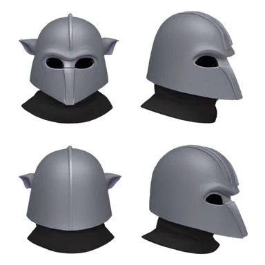 Lavender gray Pig armadillo darth Vader mask face armadillo darth Vader fanned tail feathered tail pig armadillo darth Vader face sticker