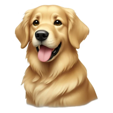 Christmas golden retriever  sticker