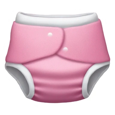 Pink sparkly diaper  sticker
