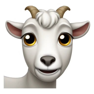 crying goat with tears sticker