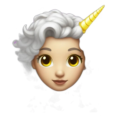 angel unicorn neon sticker