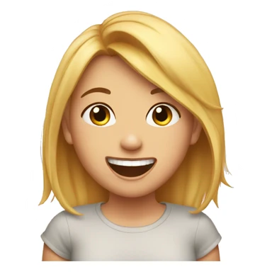 The bully girl laughs sticker