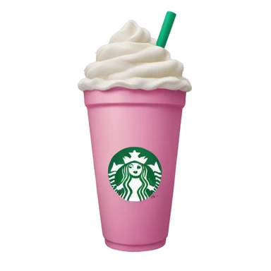 Pink Starbucks frappuccino Cup sticker
