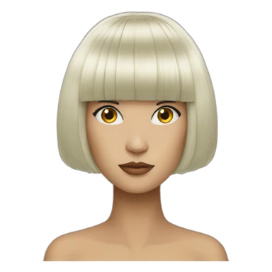 Sia wig sticker