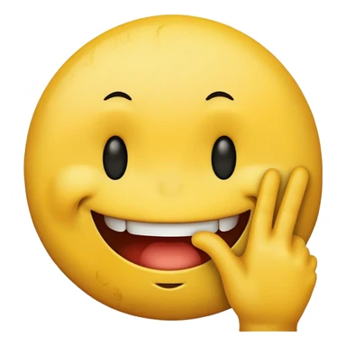 Smiley face choking himself sticker