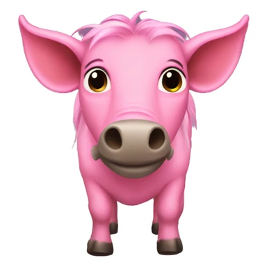 Pink warthog sticker