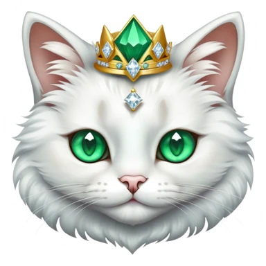 Cat with diamond corona sticker