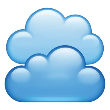 blue dialogue cloud sticker