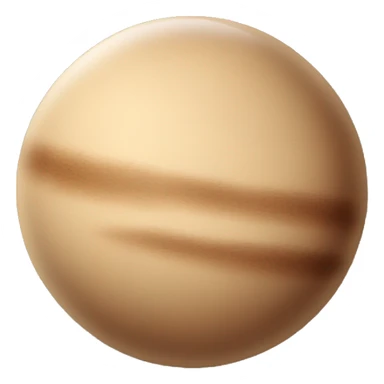 beige planet sticker