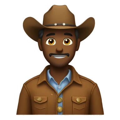 cowboy saying thank you sticker