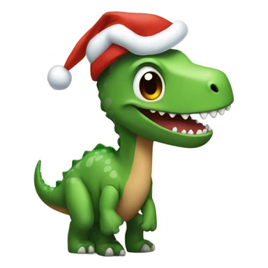 Dino with Christmas spirit sticker
