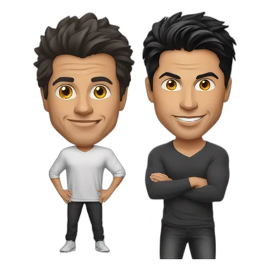 Ronaldo & shahrukh khan sticker
