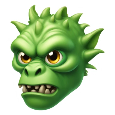 super realistic aggressive green sticker