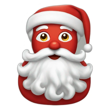 smocking Santa Claus sticker