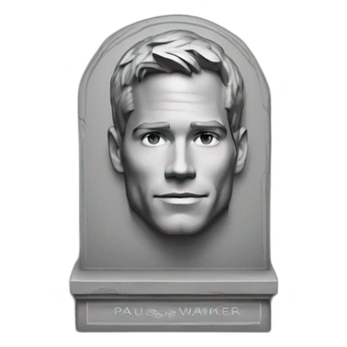 Gravestone paul walker 1973 - 2013 sticker