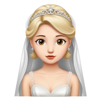 Girl with wedding gown sticker