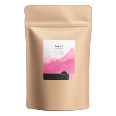 GAIA Beauté Supplements with pink and black packaging  sticker