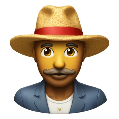 A sun with an Italian hat on and he’s doing a kissy face sticker