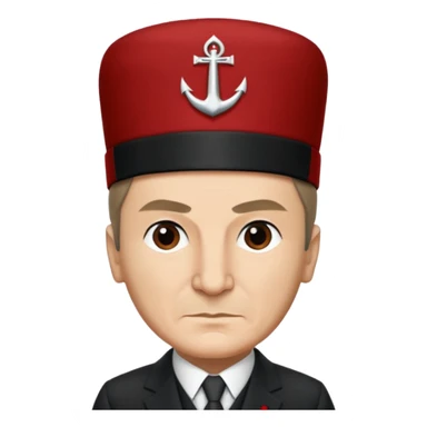 Atatürk kafasında şamkayla sticker