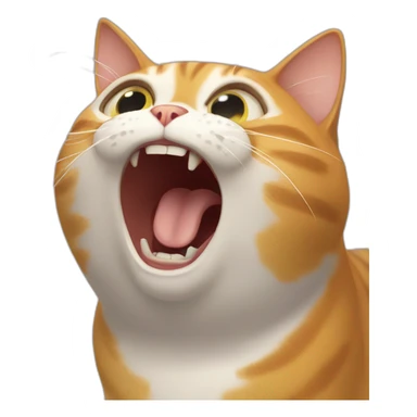 cat screaming at code sticker