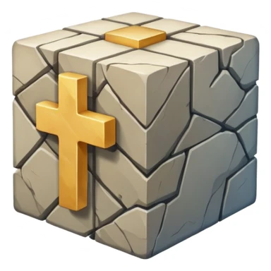 Geography cross section　cube sticker