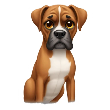 Boxer breed dog sticker