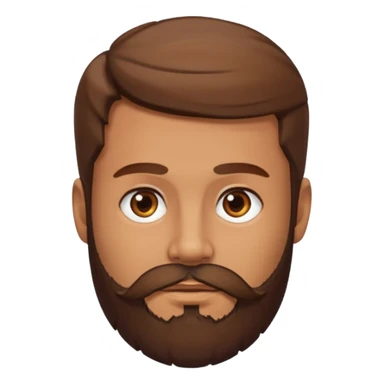 hombre con barba sticker