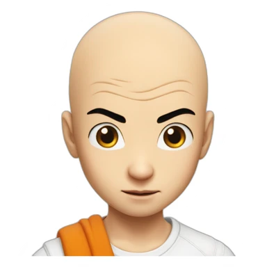 krillin ultra realiste sticker