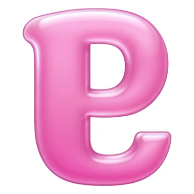 The Pink letter P 
 sticker