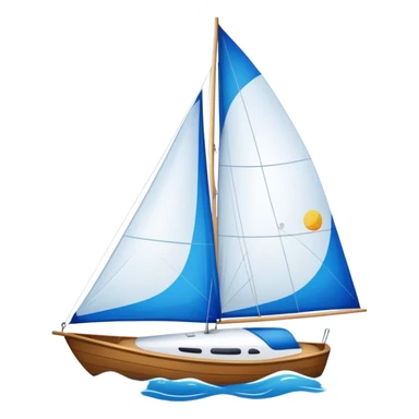 Sailboat - Sunfish (Model Year: 2021) (Iconic colour: Bright sail with blue and white) sticker