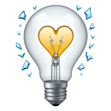 A light bulb  like "💔 sticker