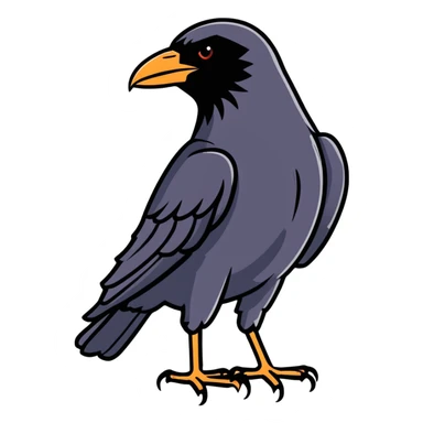 Crow sticker