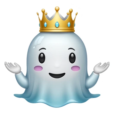 Fantasmas con una corona sticker