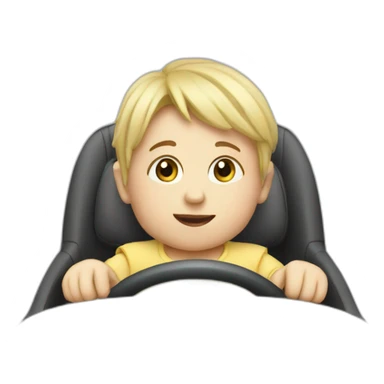 Baby driving car sticker